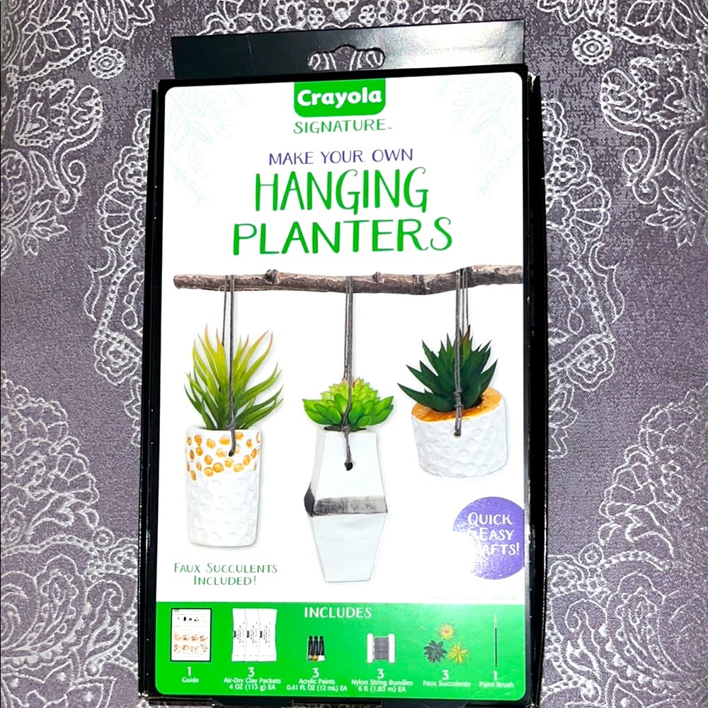 Crayola hanging planter art kit